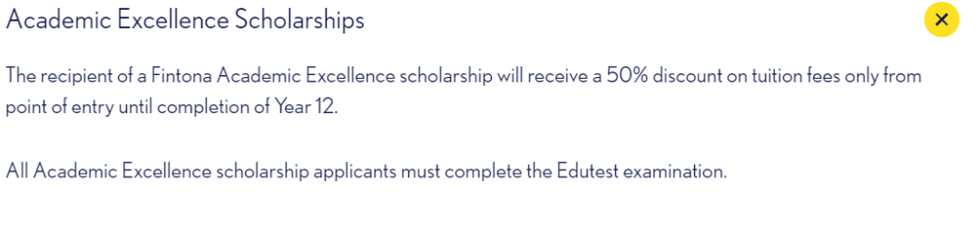 Academic Excellence Scholarships
