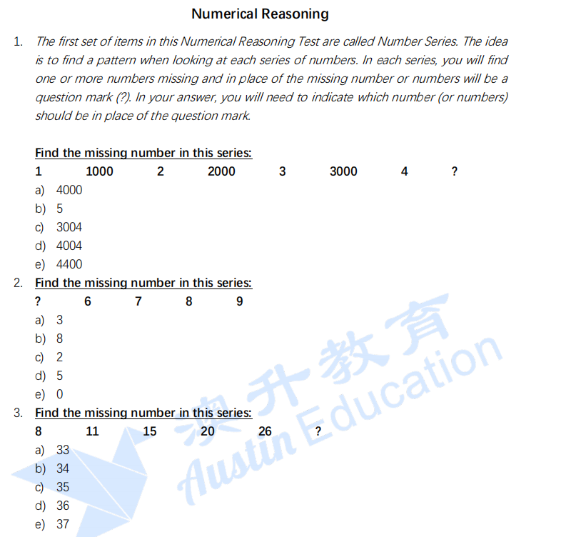 numerical reasoning test