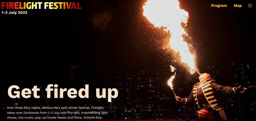 Firelight festival - Docklands 