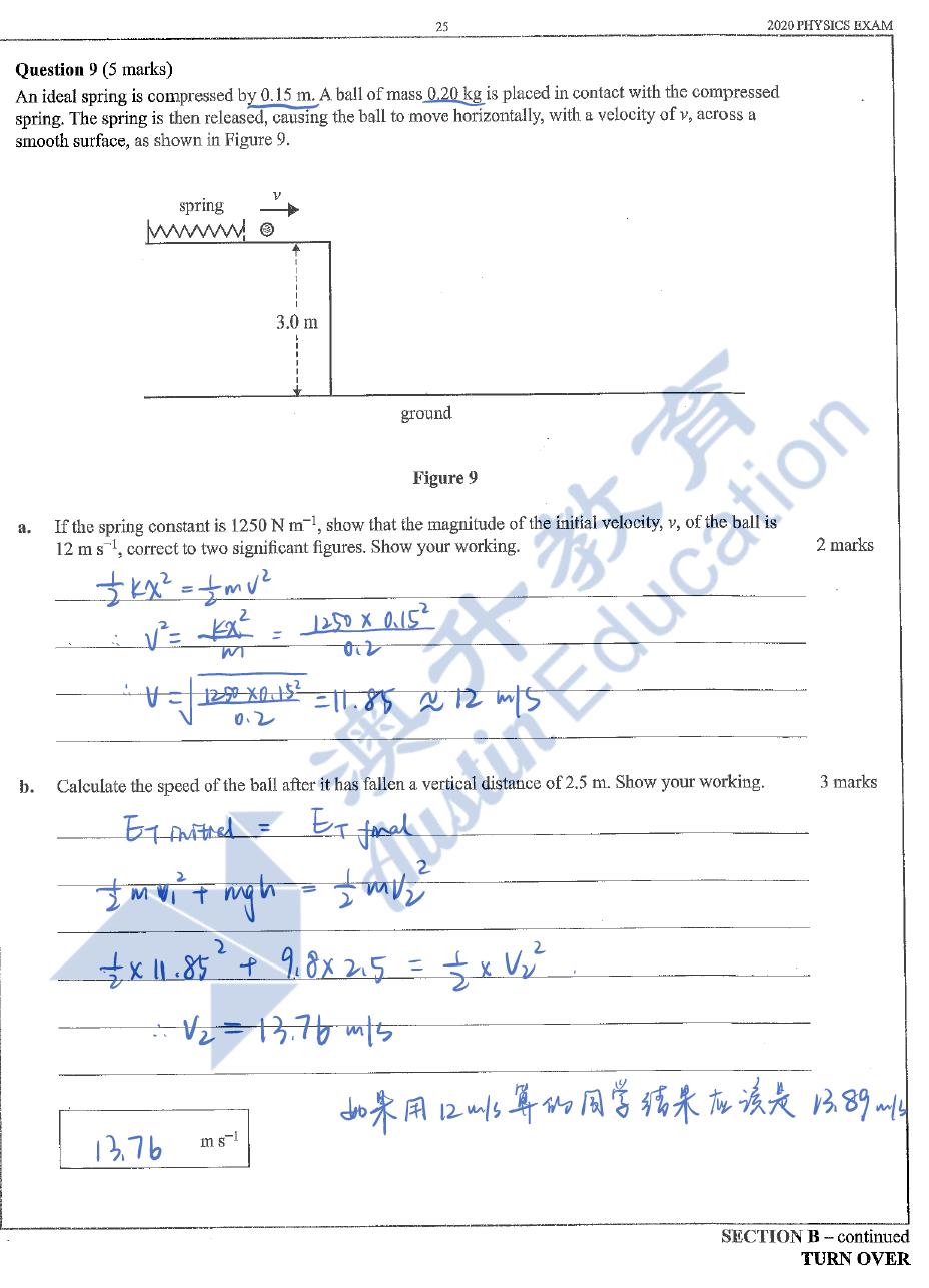 free vce physics exam 01